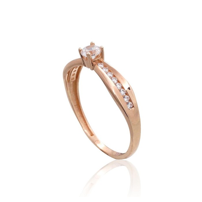 Zelta gredzens ar cirkoniem „Junona Gold XXXVII“