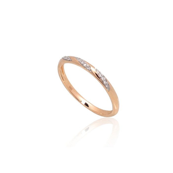 Gold Diamond Ring “Aveyron”