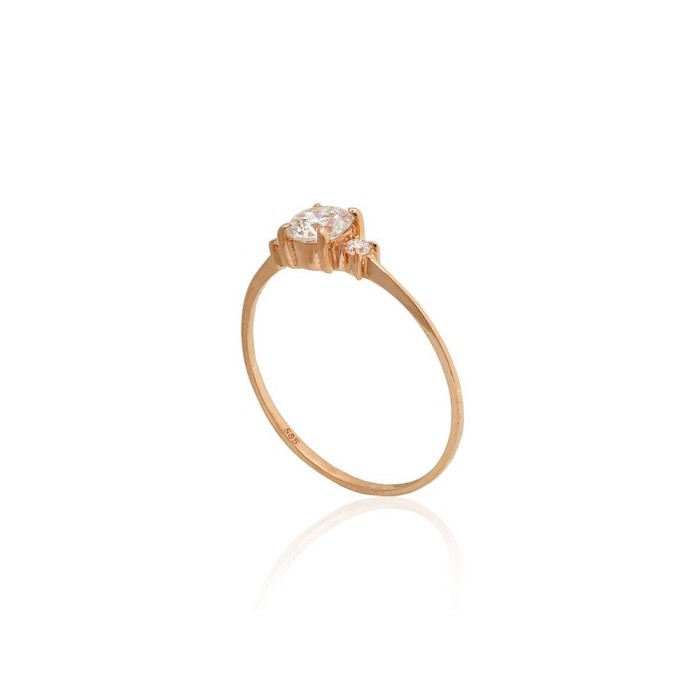 Zelta gredzens ar cirkoniem „Junona Gold“