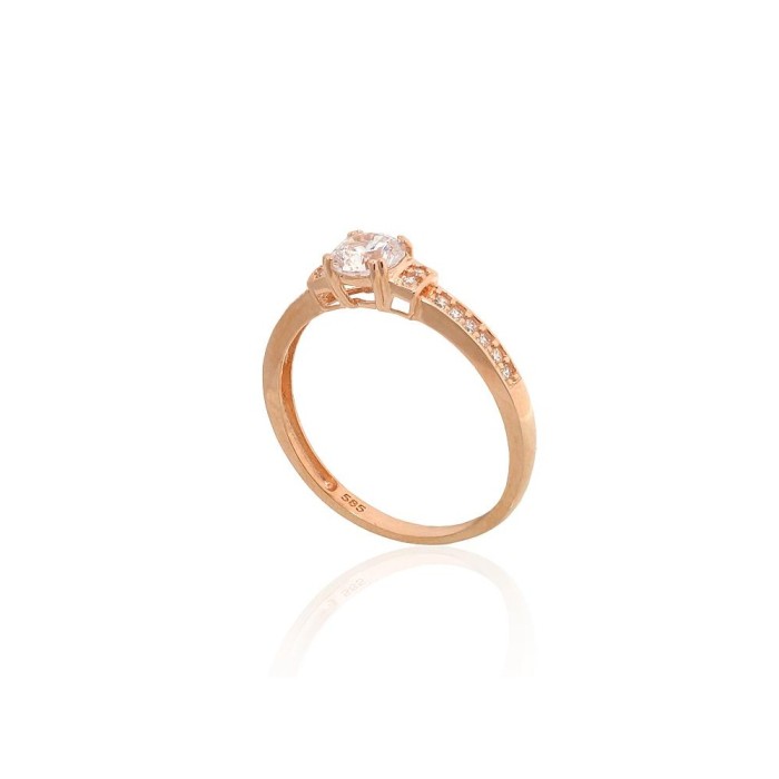Zelta gredzens ar cirkoniem „Junona Gold XLI“