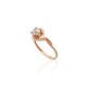 Gold Cubic Zirconia Ring “Wave of Light”