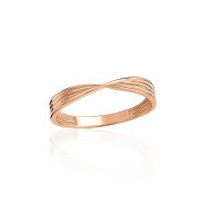 Gold Ring “Infinite Line”