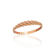Gold Ring “Twisted Thread”