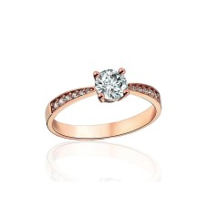 Gold Cubic Zirconia Ring “Yunona Gold XL”