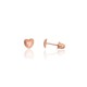 14K Red Gold Stud Earrings “Amor IX”