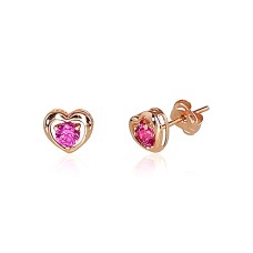 Gold Cubic Zirconia Earrings “Amor”