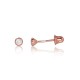 14K Red Gold Cubic Zirconia Earrings “Spark”