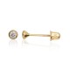14K Yellow Gold Cubic Zirconia Earrings “Spark”