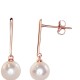 Gold Pearl Earrings “Soul's Mirror”