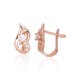 Gold Cubic Zirconia Earrings “Melody X”