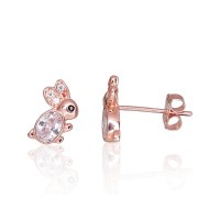Kuldsed kõrvanaastud tsirkoonidega „Bunny“