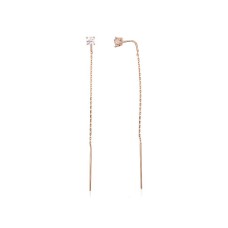 Gold Cubic Zirconia Earrings “Natalie II”