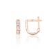 14K Red Gold Cubic Zirconia Earrings “Confetti XXVI”