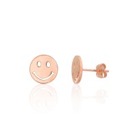 Zelta auskari "Smile" no 585 proves sarkanā zelta