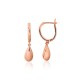 14K Red Gold Earrings “Golden Drop”