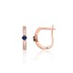 14K Red Gold Cubic Zirconia Earrings “Image”