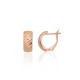14K Red Gold Earrings “New Classic V”
