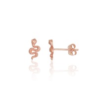 Zelta auskari “Čūska” no 585. proves sarkanā zelta