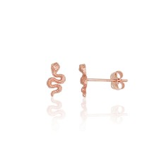 Zelta auskari “Čūska” no 585. proves sarkanā zelta