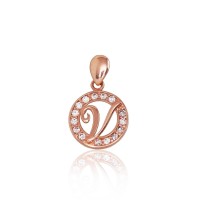 Zelta kulons - burts "V" no 585 proves sarkanā zelta