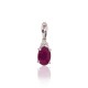 Gold Diamond and Ruby Pendant “Notika II”