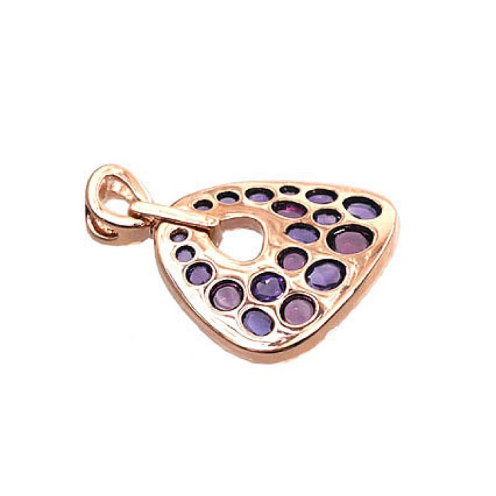 Gold Diamond and Amethyst Pendant “Sunny Symphony III”