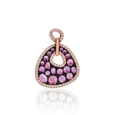 Gold Diamond and Amethyst Pendant “Sunny Symphony III”