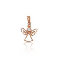 Gold Cubic Zirconia Pendant “Angel”