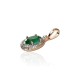 Gold Diamond and Emerald Pendant “Grace III”