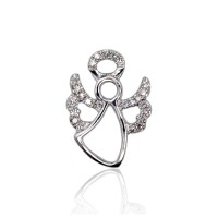 14K White Gold Diamond Pendant “Angel II”