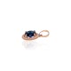 Gold Cubic Zirconia Pendant “Hearts and Arrows”