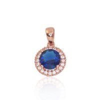 Zelta kulons ar cirkoniem “Sirdis un Bultas” no 585. proves sarkanā zelta