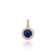 Gold Cubic Zirconia Pendant “Hearts and Arrows”