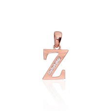 Золотой кулон-буква с цирконами «Z III»