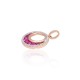 Gold Diamond and Ruby Pendant “Athena II”