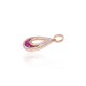 Gold Diamond and Ruby Pendant “Athena V”