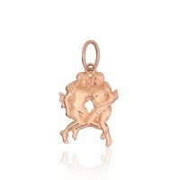 Zelta kulons "Dvīņi III" no 585 proves sarkanā zelta