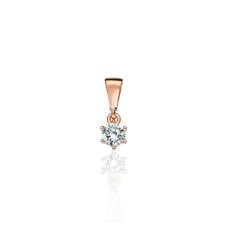 Gold Cubic Zirconia Pendant “Juno XII”