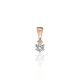 Gold Cubic Zirconia Pendant “Juno XII”