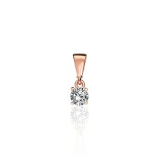 Gold Cubic Zirconia Pendant “Juno XI”