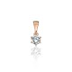 Gold Cubic Zirconia Pendant “Juno X”