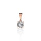 Gold Cubic Zirconia Pendant “Juno VII”