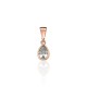 Gold Cubic Zirconia Pendant “Teardrop”