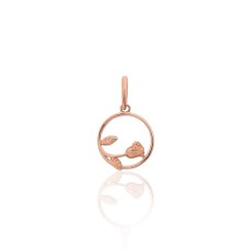 Gold Pendant “Silent Leaves”