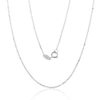 Itāļu Zelta Ķēdīte “Enkurs III” No 585. Proves Baltā Zelta