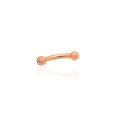 Gold Cubic Zirconia Eyebrow Piercing “Golden Dawn IV”