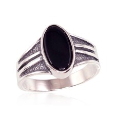 Sterling Silver Onyx Ring “Antares”