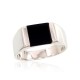 Men's Sterling Silver Onyx Ring “Bastian IV”