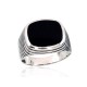 Men's Sterling Silver Onyx Ring “Maximilian V”