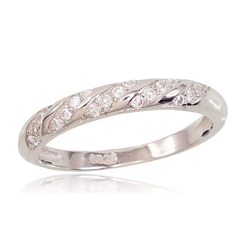 Sudraba gredzens ar cirkoniem „Kristāla Vilnis II“